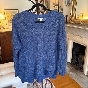 GAP V-Neck Sweater in Deep Blue